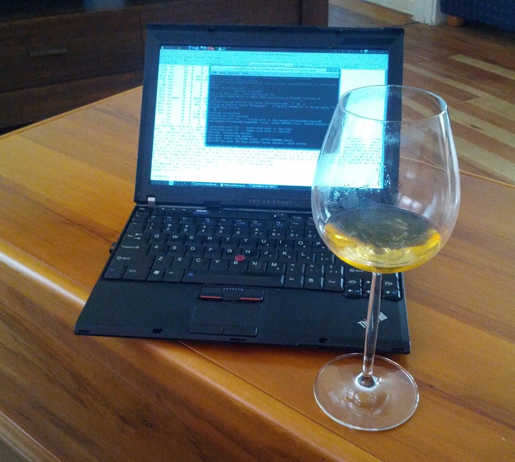 With the data restored, time for a delicious IPA.