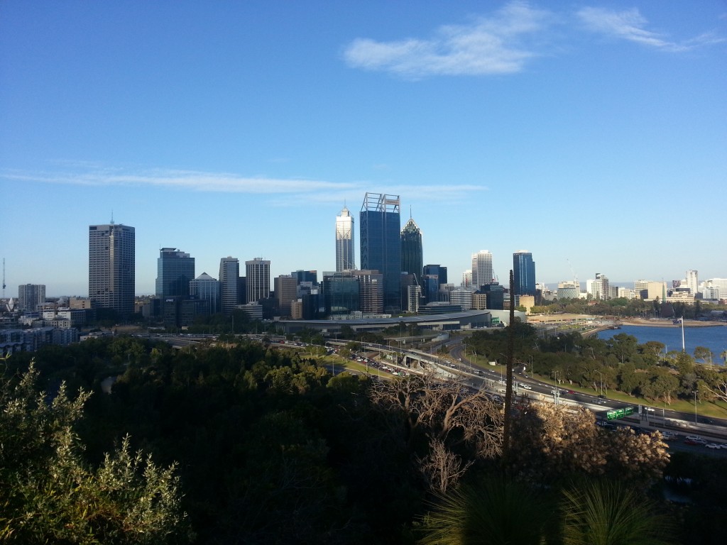 The towering metropolis of mining wealth.